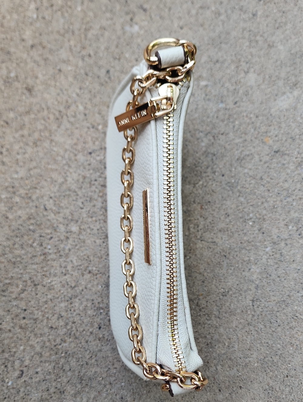 Anne Klein Pebbled Mini Shoulder Bag with Gold Chain - Picture 8 of 16